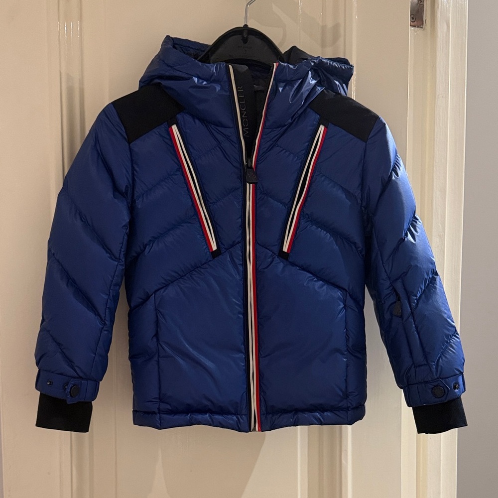Authentic Moncler boys Blue Puffer Jacket Size 5T